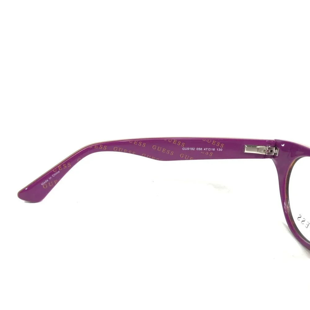 Guess Eyeglasses Frames GU9192 056 Purple Tortoise Cat Eye Round 47-16-130